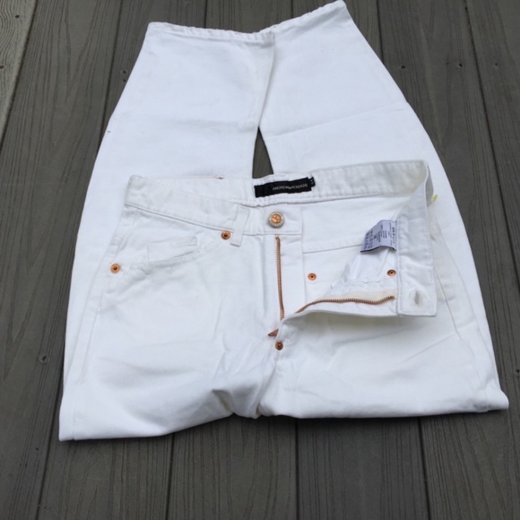 NEW ANDREW MACKENZIE AMK Arch White Denim Jeans - Picture 6 of 7
